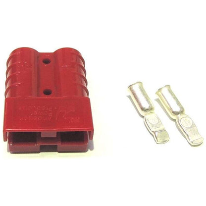 Anderson - 50A - Genuine Red Plug Connector with 6AWG Contacts