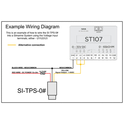 Enerdrive - 0-500mm (0-5kPa) Water Tank Level Pressure Sensor