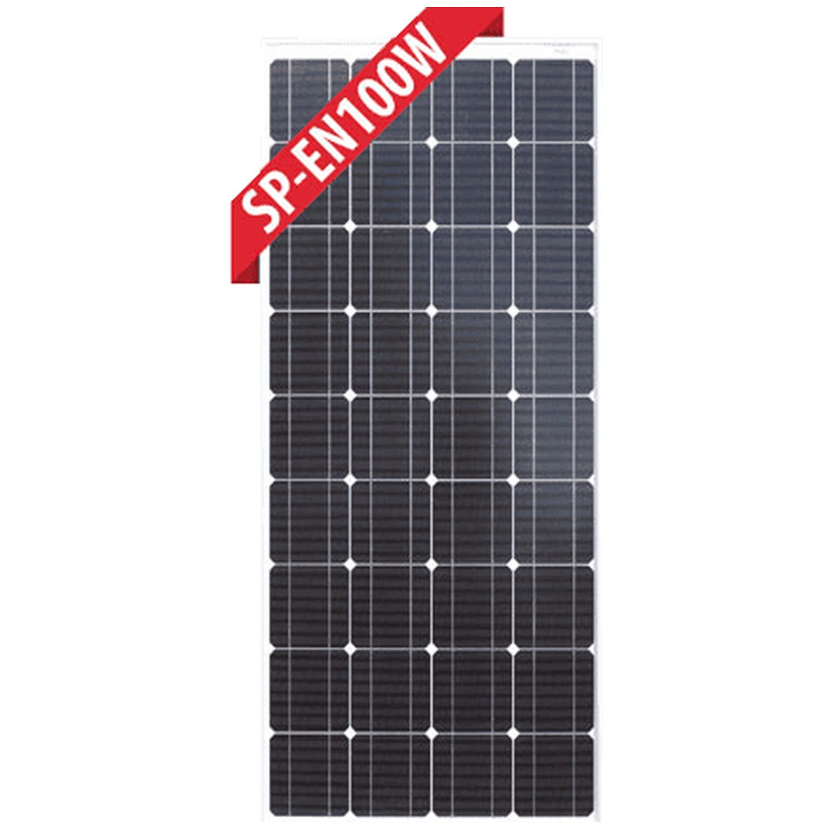 Enerdrive - 100W - Silver Frame Monocrystalline Fixed Solar Panel