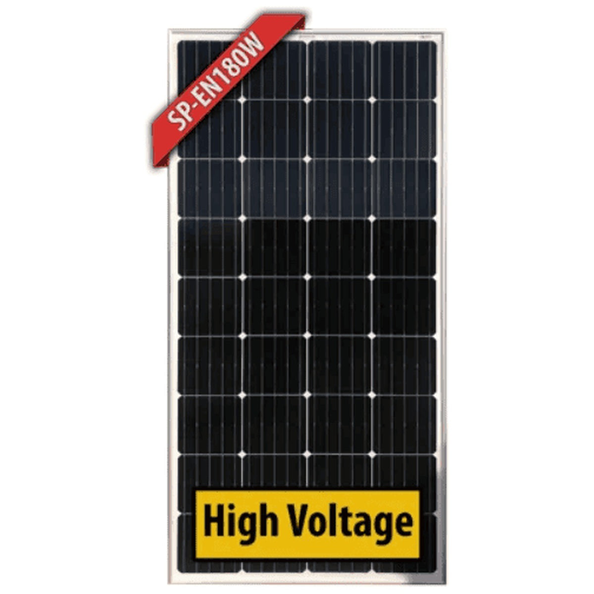 Enerdrive - 100W - Silver Frame Monocrystalline Fixed Solar Panel