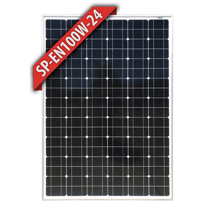 Enerdrive - 100W - Black Frame Monocrystalline Fixed Solar Panel
