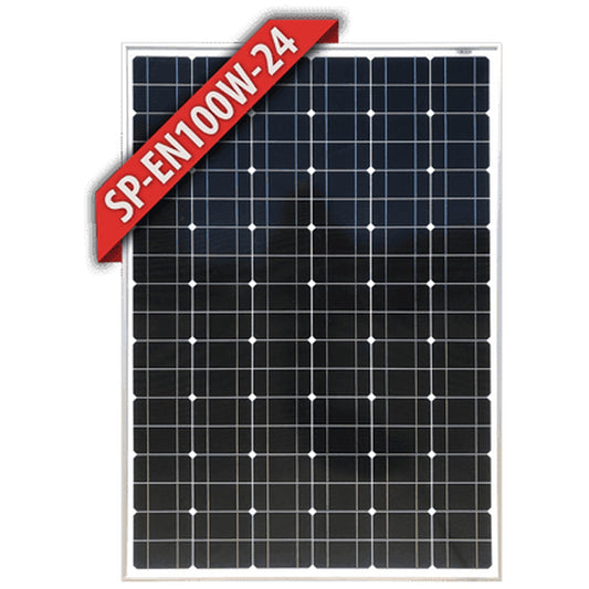 Enerdrive - 100W - Black Frame Monocrystalline Fixed Solar Panel