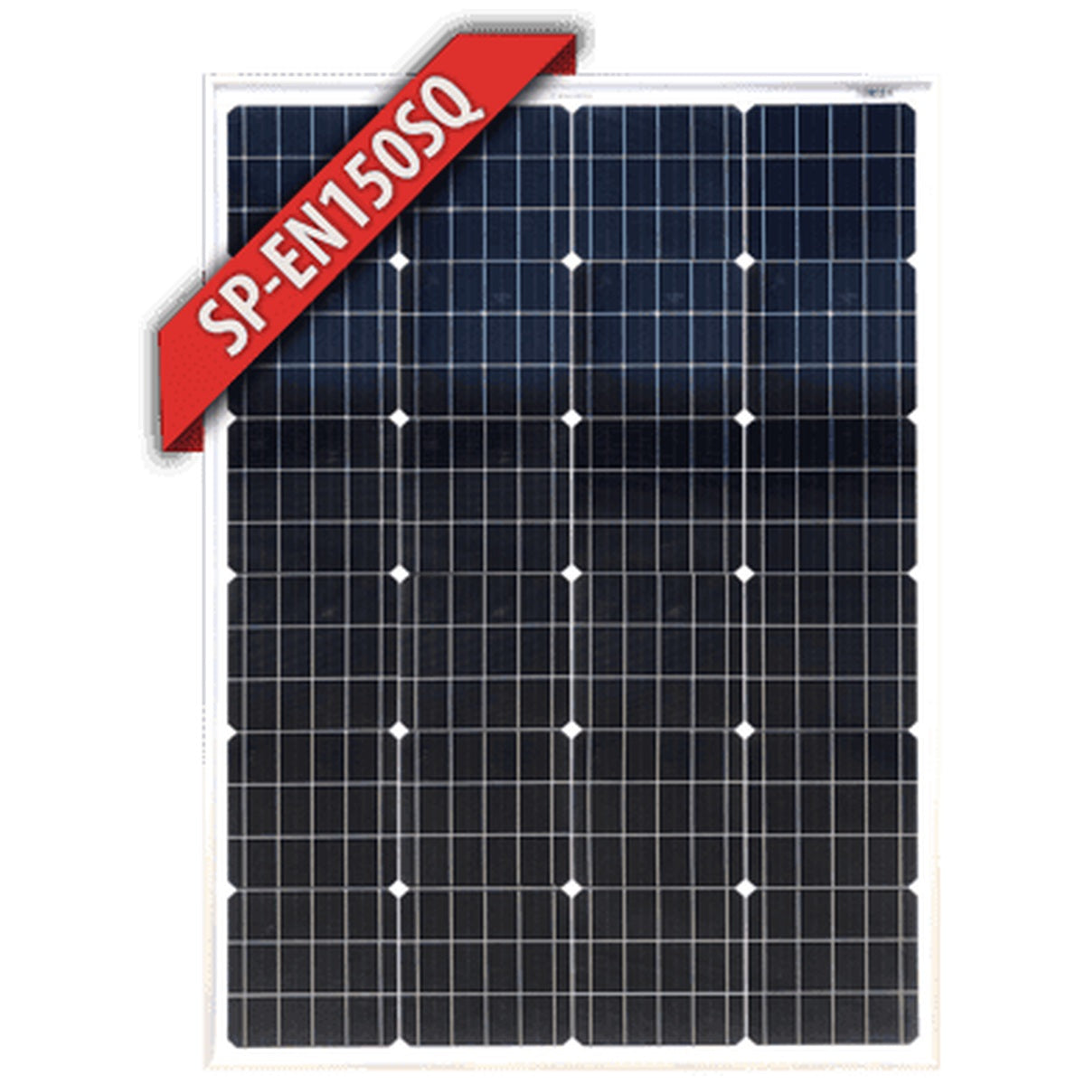 Enerdrive - 150W - Square Black Frame Monocrystalline Fixed Solar Panel