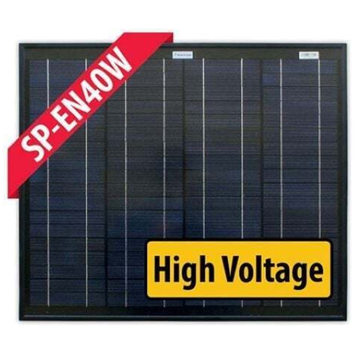 Enerdrive - 40W - Black Frame Monocrystalline Fixed Solar Panel