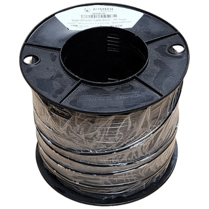 Austech - 8B&S (8mm²) Black Single Core Automotive Cable - Australian Made - 100m Roll