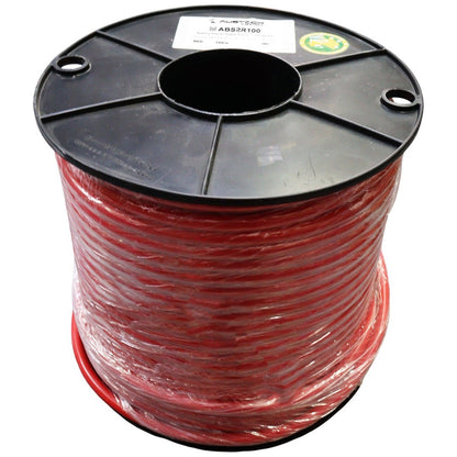 Austech - 2B&S (32mm²) Red Single Core Automotive Cable - Australian Made - 100m Roll