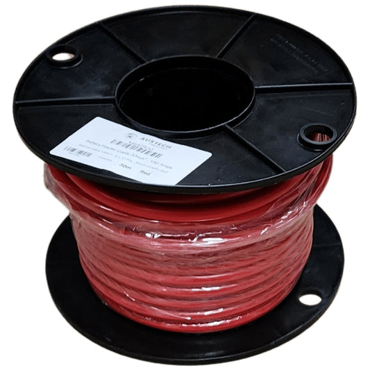 Tycab - 2B&S (32mm²) Red Single Core Marine (Tinned) Cable - Australian Made - 30m Roll