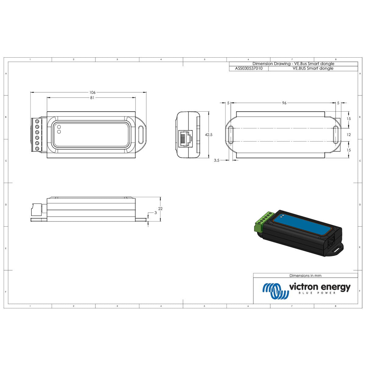 Victron Energy - VE.Bus Smart Bluetooth Dongle (MultiPlus/Quattro)