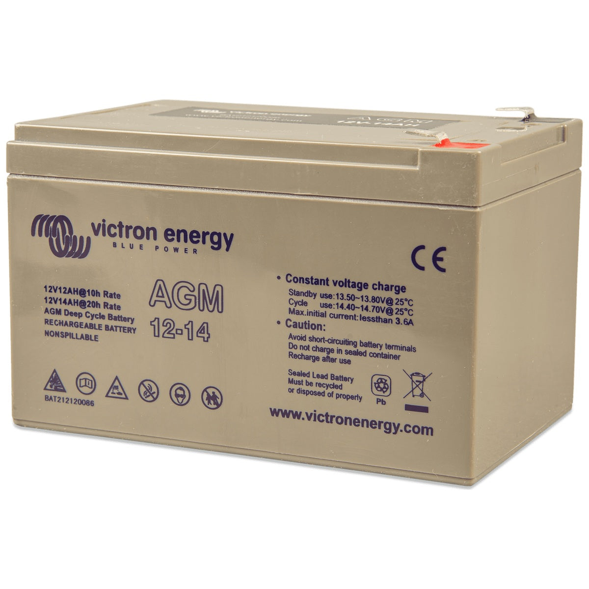 Victron Energy - 12V - 14AH - AGM Deep Cycle Battery