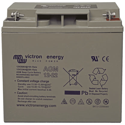 Victron Energy - 12V - 22AH - AGM Deep Cycle Battery