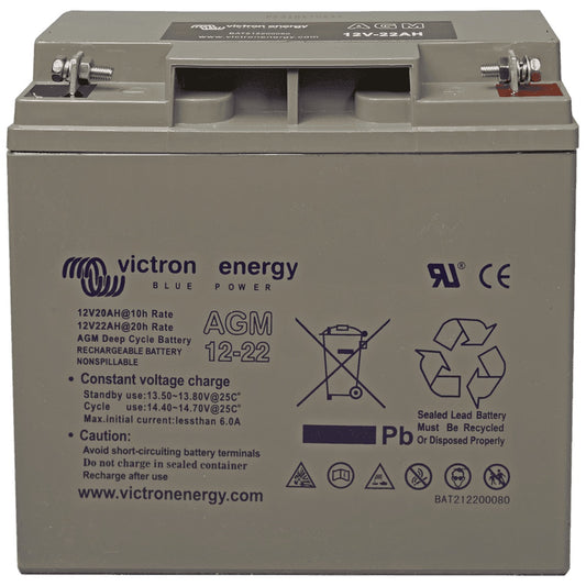 Victron Energy - 12V - 22AH - AGM Deep Cycle Battery