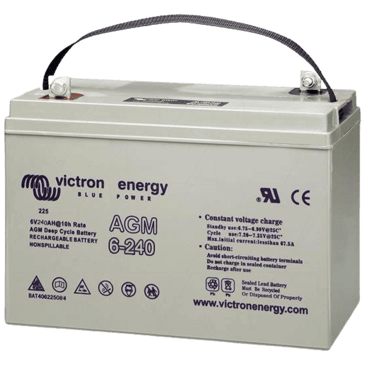 Victron Energy - 6V - 240AH - AGM Deep Cycle Battery