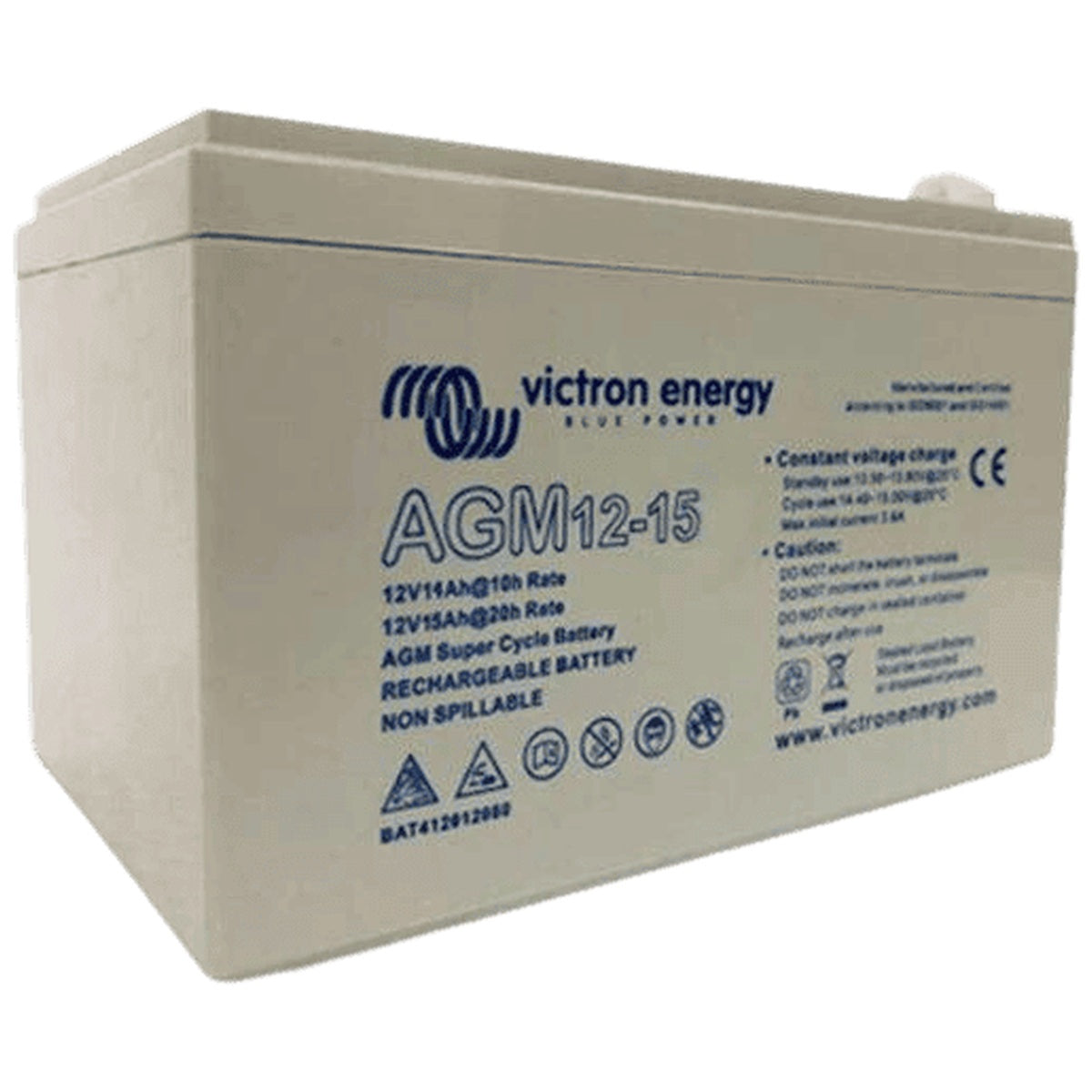 Victron Energy - 12V - 15AH - AGM Super Cycle M5 Deep Cycle Battery