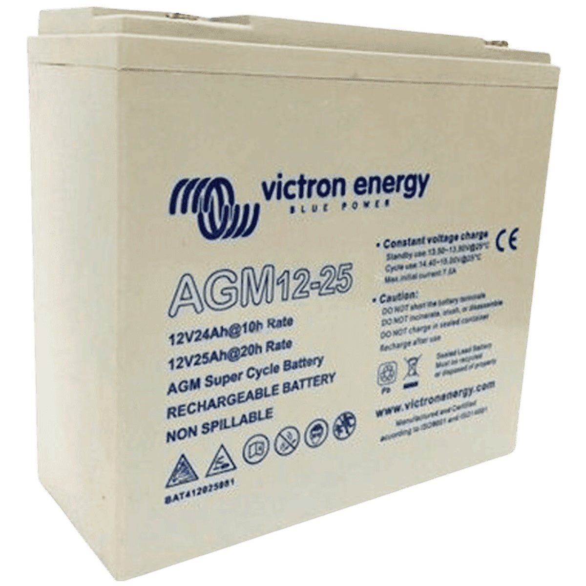 Victron Energy - 12V - 25AH - AGM Super Cycle Deep Cycle Battery