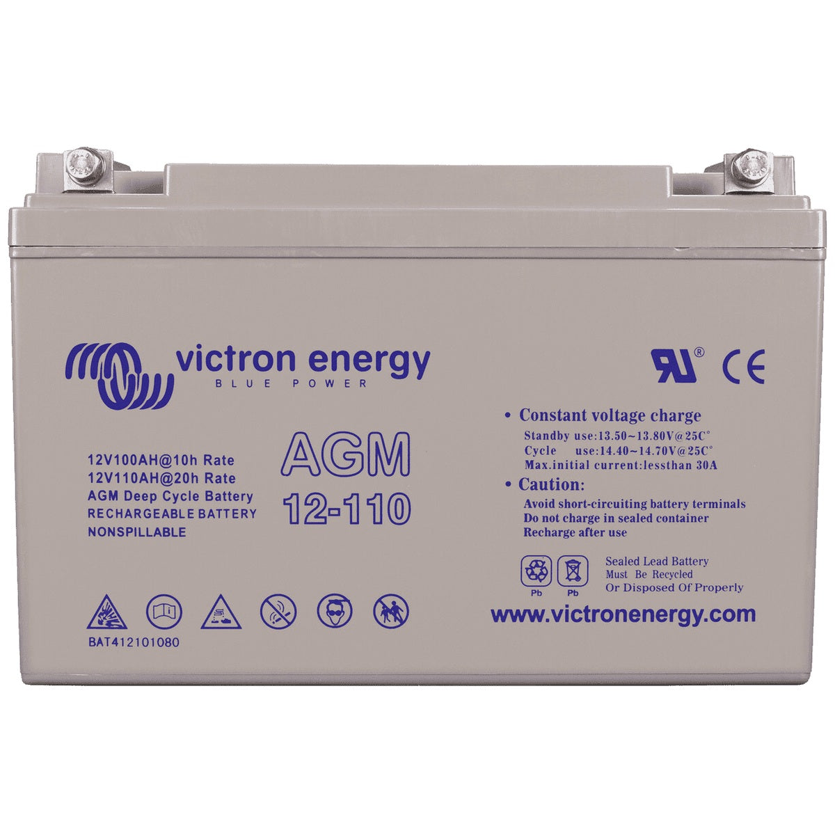 Victron Energy - 12V - 110AH - AGM Deep Cycle Battery