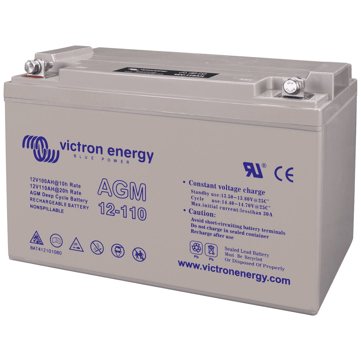 Victron Energy - 12V - 110AH - AGM Deep Cycle Battery