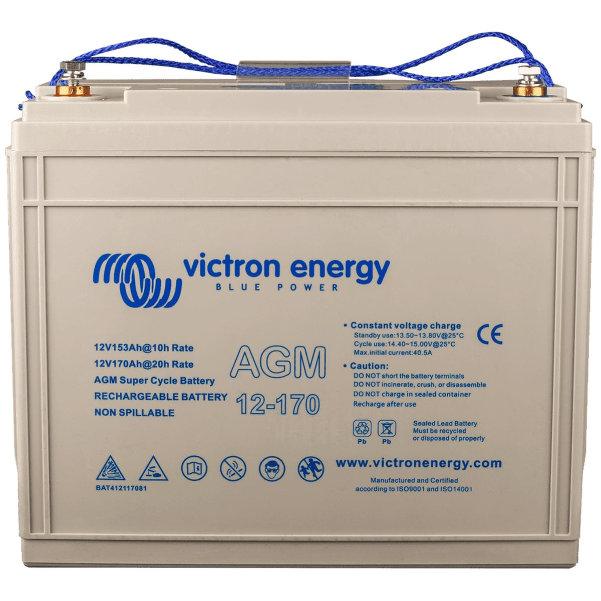 Victron Energy - 12V - 170AH - AGM Super Cycle Deep Cycle Battery