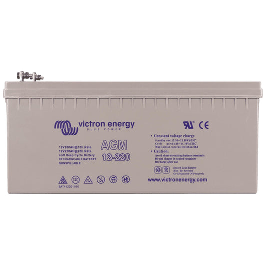 Victron Energy - 12V-220AH - AGM Deep Cycle Battery