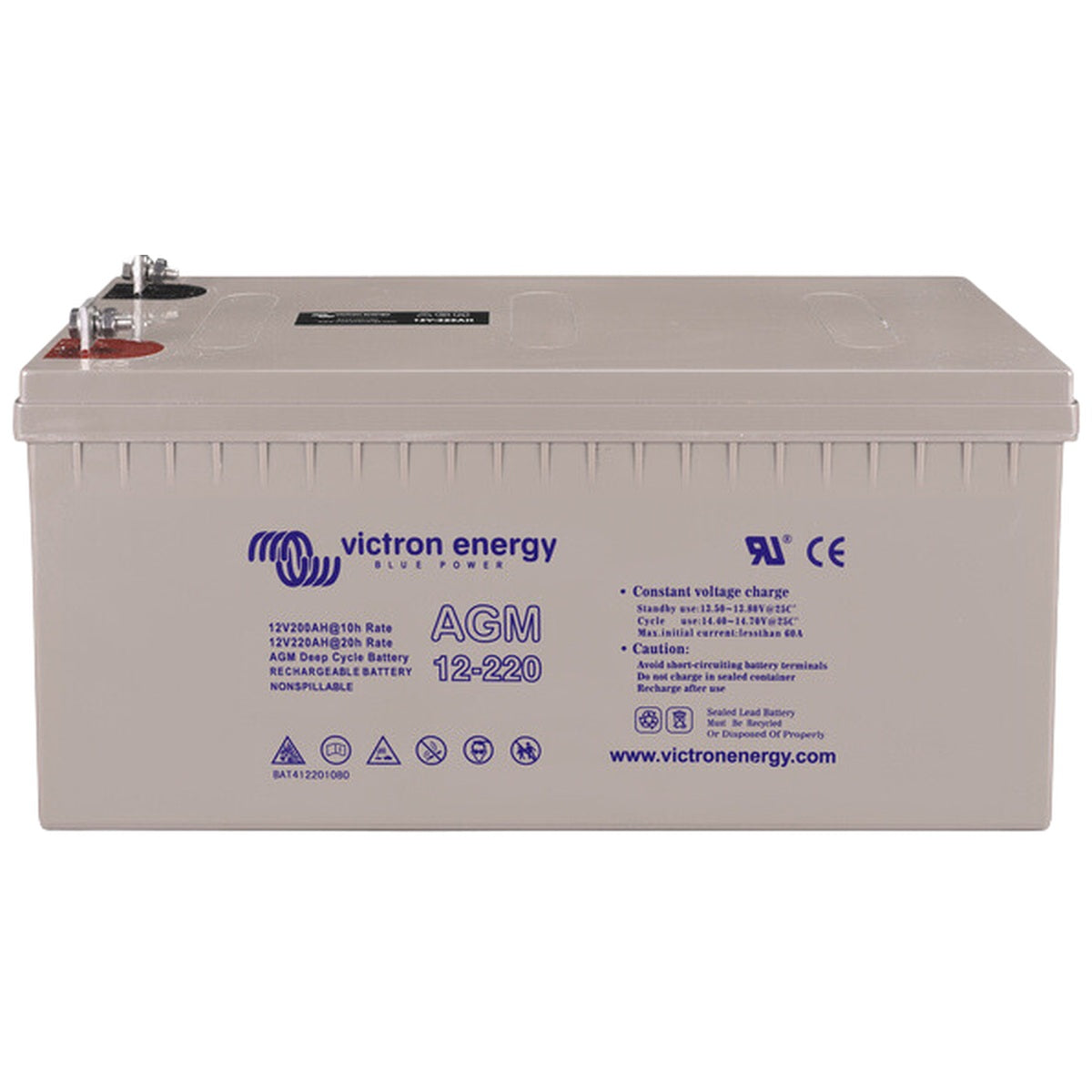 Victron Energy - 12V-220AH - AGM Deep Cycle Battery
