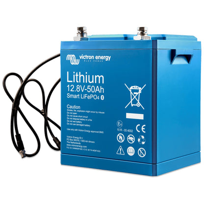 Victron Energy - 12V - 50AH - Smart LiFePO4 Lithium Battery