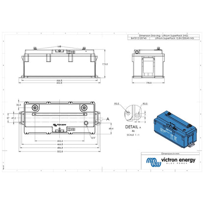 Victron Energy - 12V - 200AH - SuperPack NG Lithium Battery