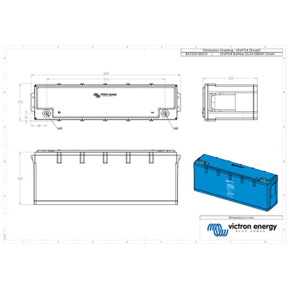 Victron Energy - 24V - 200AH - Smart LiFePO4 Lithium Battery