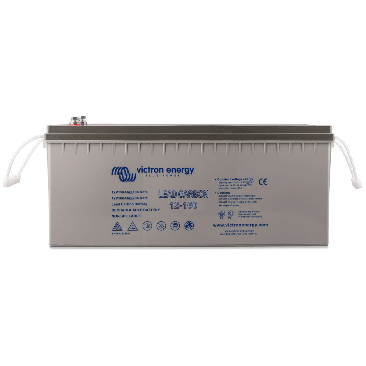 Victron Energy - 12V - 160AH - Lead Carbon Deep Cycle Battery (M8)