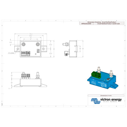 Victron Energy - 12/24V - 65A - BatteryProtect Bluetooth - Low Voltage Disconnect