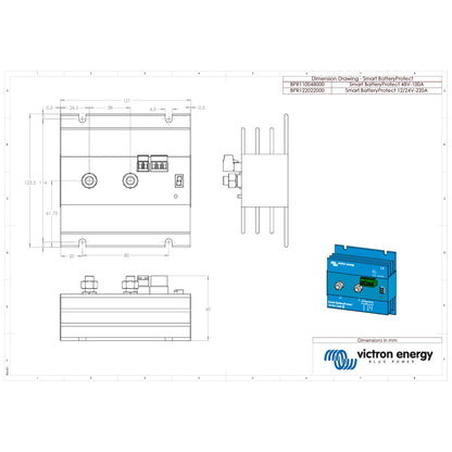 Victron Energy - 12/24V - 220A - Smart BatteryProtect  Bluetooth Low Voltage Disconnect