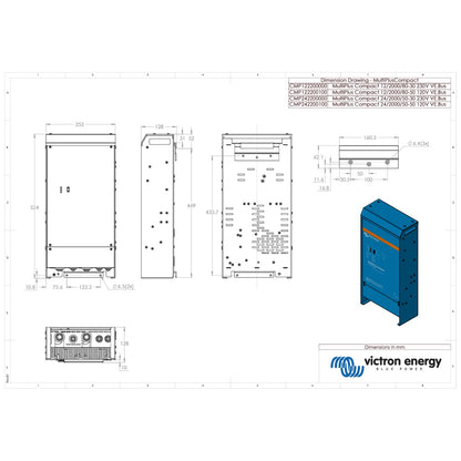 Victron Energy - 12V - 2000VA MultiPlus Compact 12/2000/80-30 - Inverter/Charger