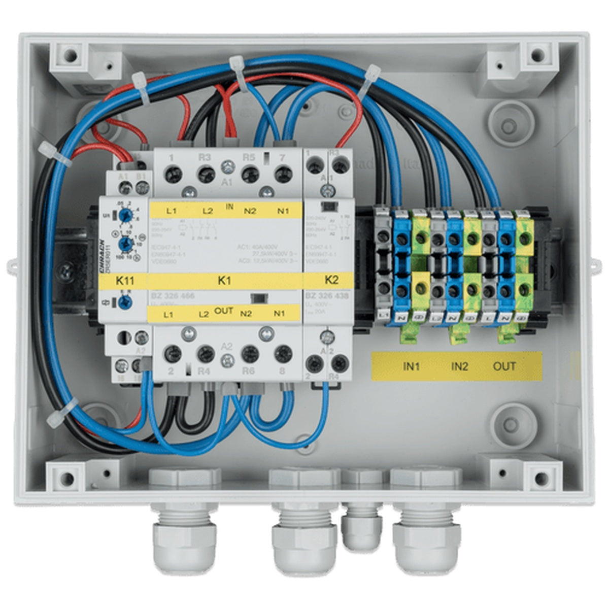 Victron Energy - 200-250VAC 10kVA Single Phase Automatic Transfer Switch