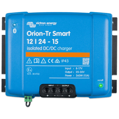 Victron Energy - 12V to 24V - Orion-Tr Smart - 12/24-15A - Isolated DC-DC Charger