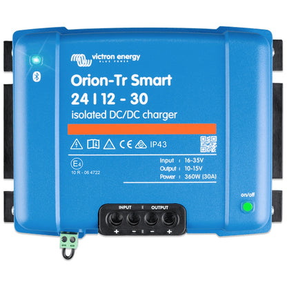 Victron Energy - 24V to 12V - Orion-Tr Smart - 24/12-30A - Isolated DC-DC Charger