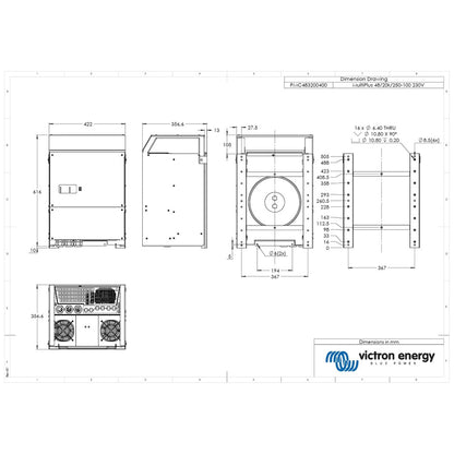 Victron Energy - 48V - 20000VA - MultiPlus 48/20k/250-100 Inverter/Charger
