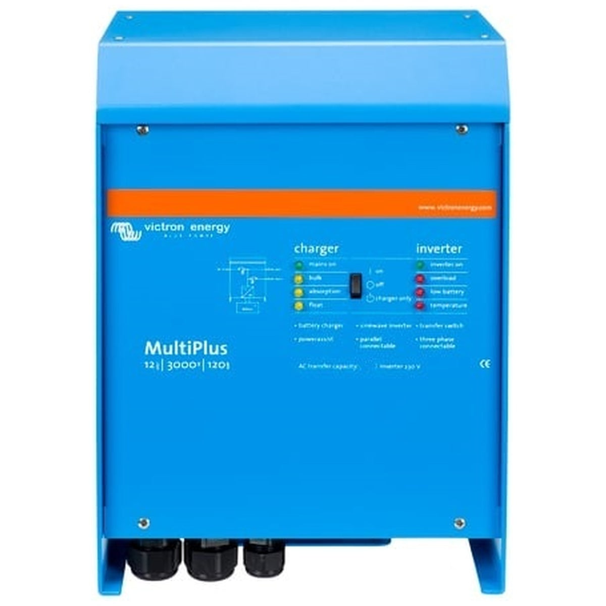 Victron Energy - 12V - 3000VA MultiPlus 12/3000/120-16 - Inverter/Charger