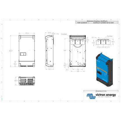 Victron Energy - 12V - 3000VA MultiPlus II 12/3000/120-50 - Inverter/Charger