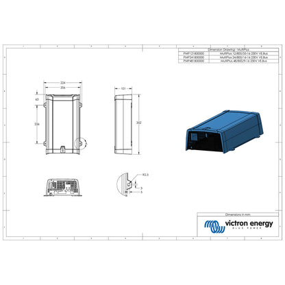 Victron Energy - 24V - 800VA MultiPlus 24/800/16-16 - Inverter/Charger