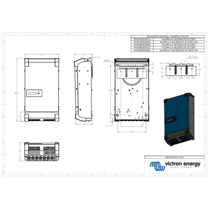 Victron Energy - 24V - 3000VA MultiPlus-II 24/3000/70-32 Inverter/Charger