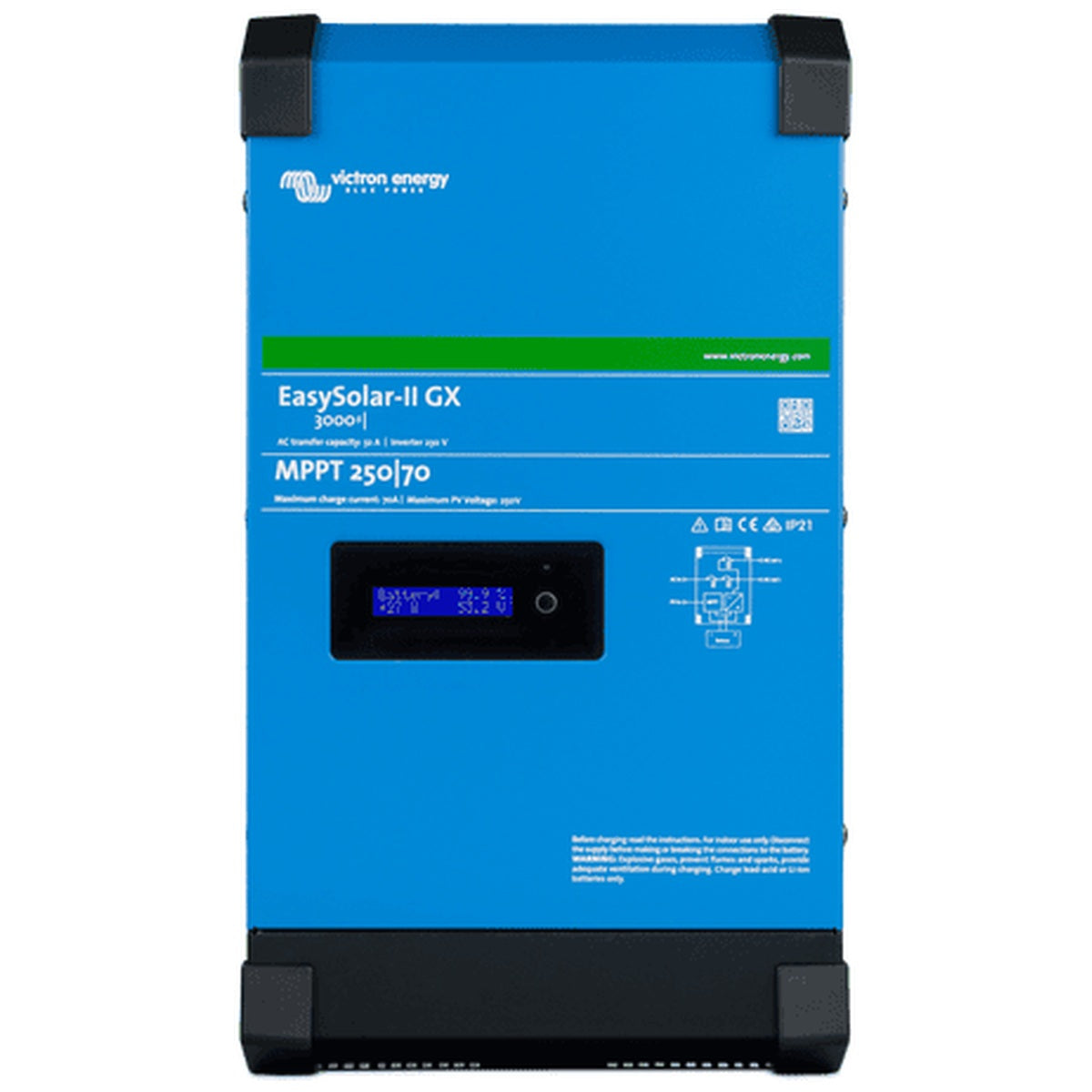 Victron Energy - 24V - 3000VA EasySolar-II 24/3000/70-32 - Inverter/Charger/MPPT 250/70 GX