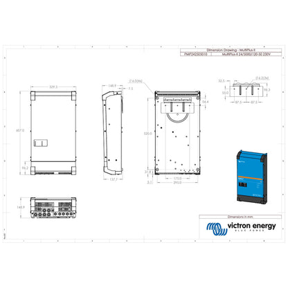 Victron Energy - 24V - 5000VA MultiPlus-II 24/5000/120-50 - Inverter/Charger