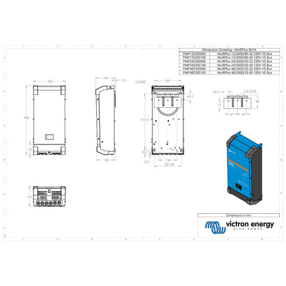 Victron Energy - 48V - 2000VA MultiPlus 48/2000/25-32 - Inverter/Charger