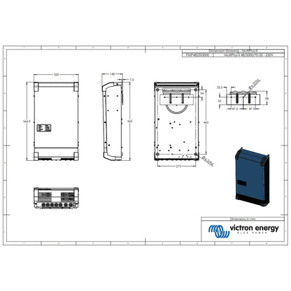 Victron Energy - 48V - 5000VA MultiPlus-II 48/5000/70-50 - Inverter/Charger