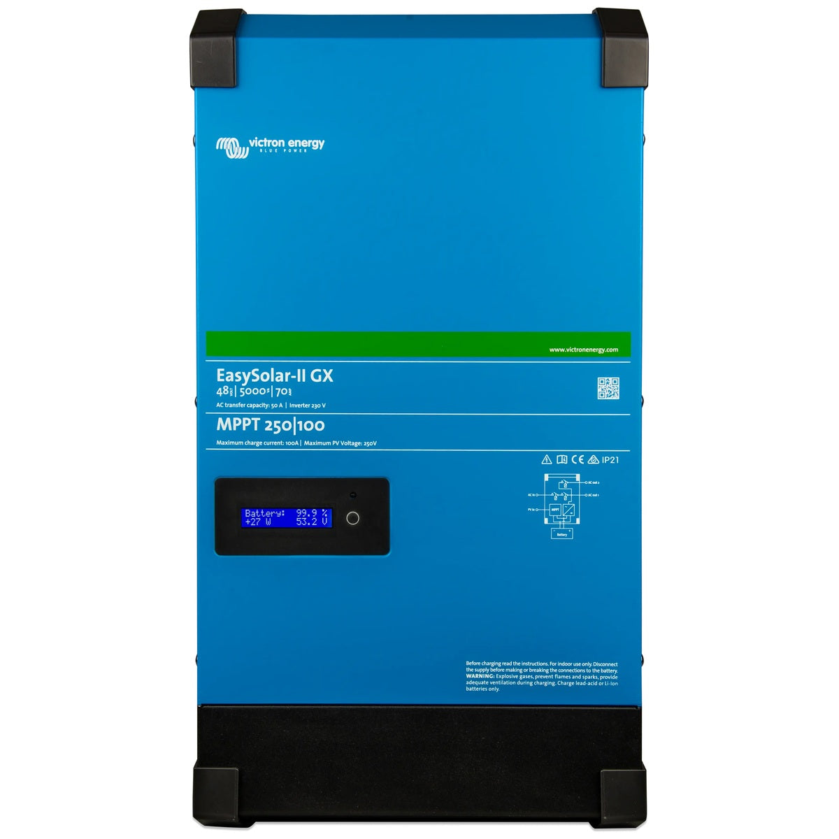 Victron Energy - 48V - 5000VA EasySolar-II 48/5000/70-50 - Inverter/Charger/MPPT 250/100 GX