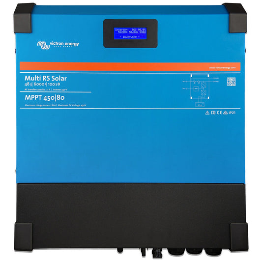 Victron Energy - 48V - 6000VA Multi RS Solar 48/6000/100-450/80 Inverter/Charger/MPPT 450V/100A