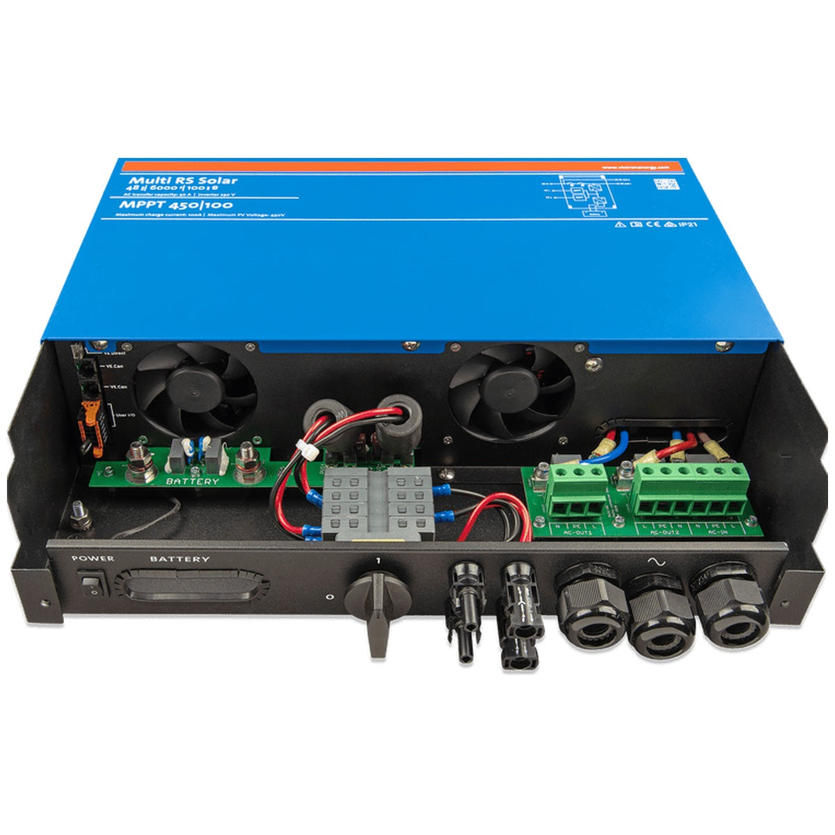 Victron Energy - 48V - 6000VA Multi RS Solar 48/6000/100-450/80 Inverter/Charger/MPPT 450V/100A