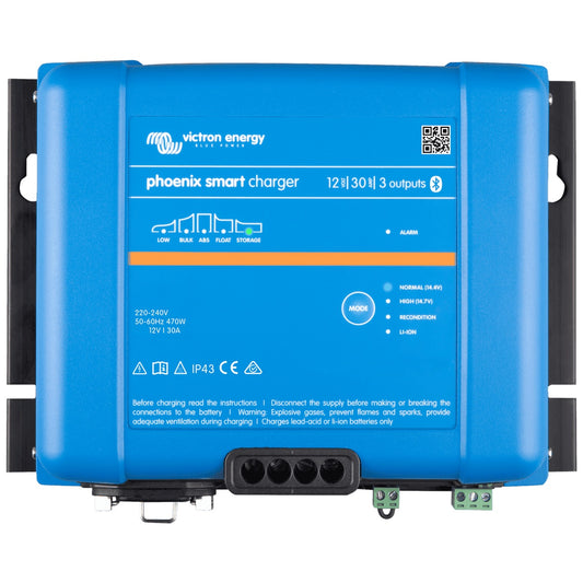 Victron Energy - 12V - 30A Multi-Bank Phoenix Smart IP43 12/30 (3) - Battery Charger