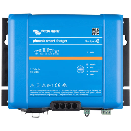 Victron Energy - 24V - 16A Multi-Bank Phoenix Smart IP43 24/16A (3) - Battery Charger