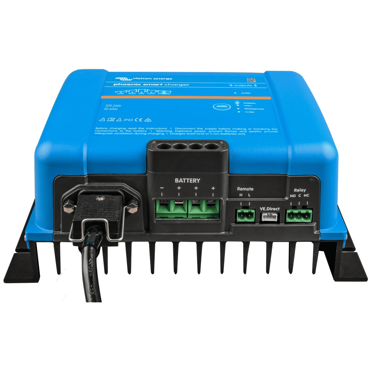 Victron Energy - 24V - 25A Multi-Bank Phoenix Smart IP43 24/25 (3) - Battery Charger