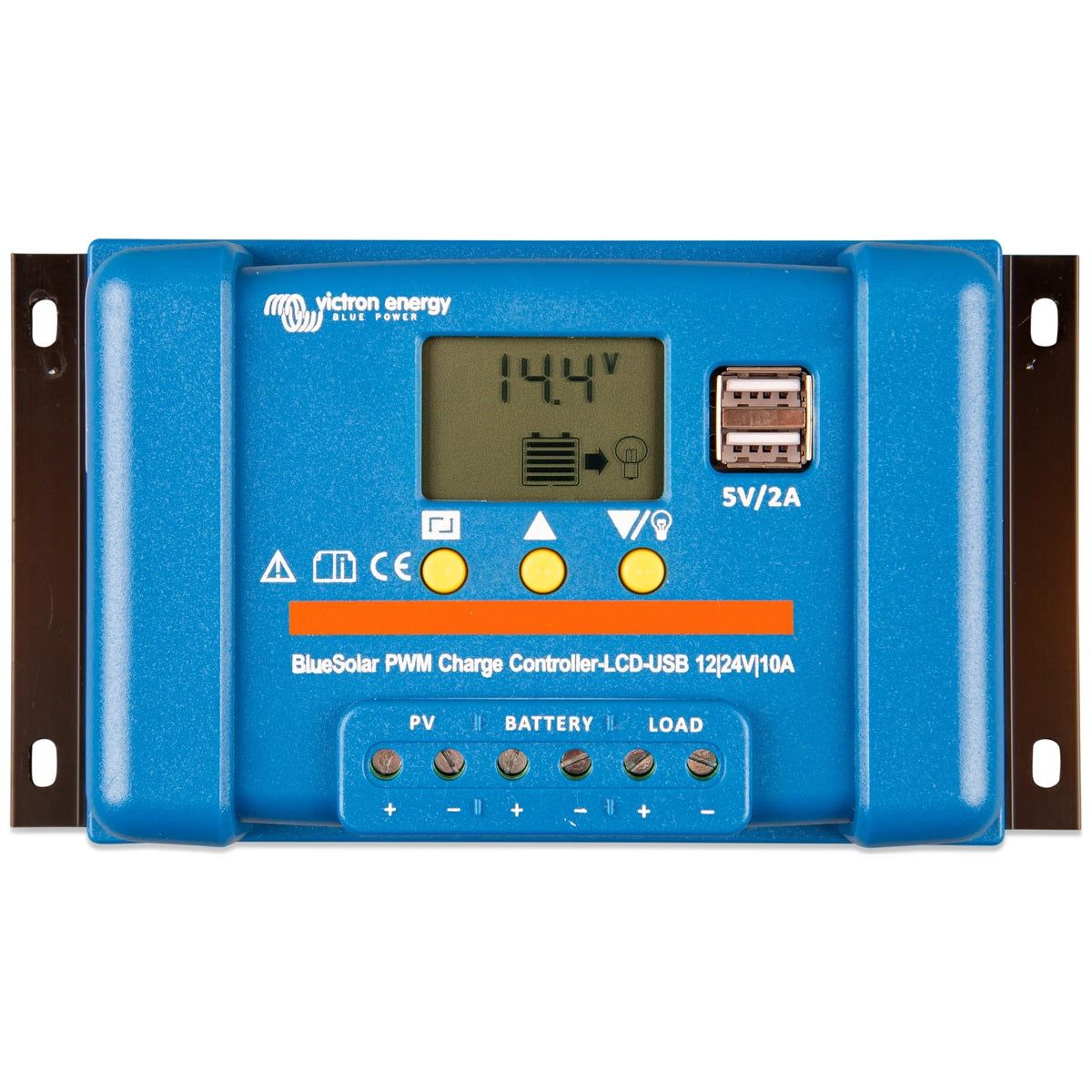 Victron Energy - 12/24V - 10A - BlueSolar PWM - LCD & USB - Solar Charge Controller