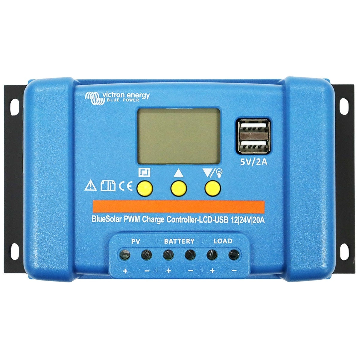 Victron Energy - 12/24V - 20A - BlueSolar PWM - LCD & USB - Solar Charge Controller